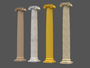 corinthian column 07 Modelo 3D