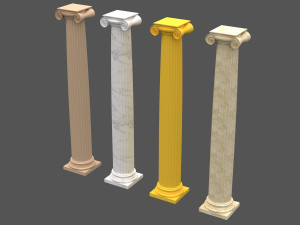 corinthian column 07 Modelo 3D