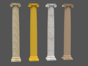 corinthian column 07 Modelo 3D
