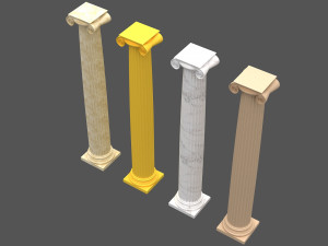 corinthian column 07 Modelo 3D