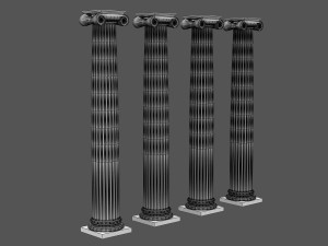 corinthian column 07 Modelo 3D