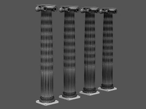 コリント式柱 07 3Dモデル