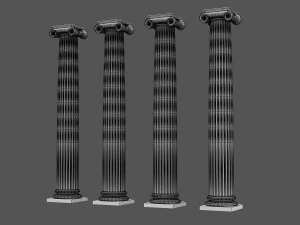 コリント式柱 07 3Dモデル