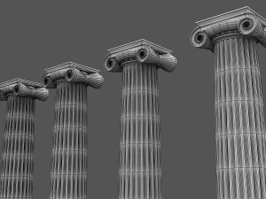 コリント式柱 07 3Dモデル