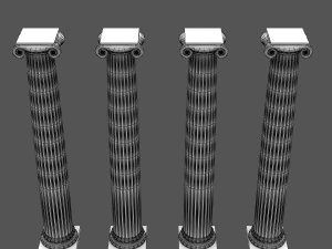 コリント式柱 07 3Dモデル