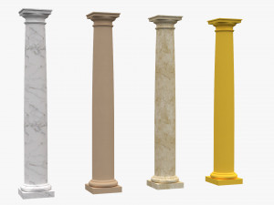 corinthian column 08 3D मॉडल
