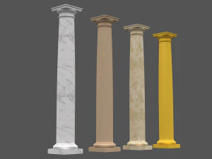colonna corinzia 08 Modello 3D