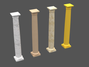 corinthian column 08 3D मॉडल