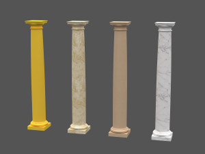 corinthian column 08 3D मॉडल