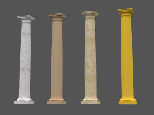 corinthian column 08 3D मॉडल