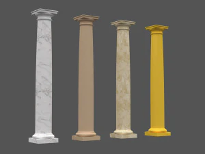 colonna corinzia 08 Modello 3D