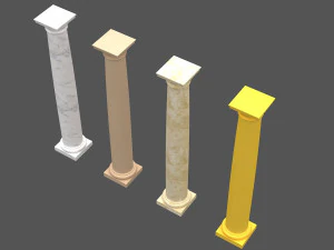 colonna corinzia 08 Modello 3D