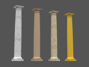 corinthian column 08 3D मॉडल