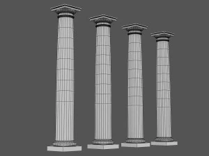 colonna corinzia 08 Modello 3D