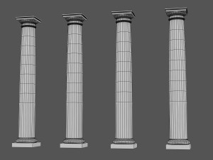 corinthian column 08 3D मॉडल