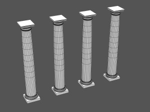 corinthian column 08 3D मॉडल