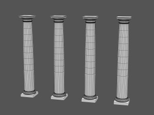corinthian column 08 3D मॉडल