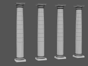 corinthian column 08 3D मॉडल