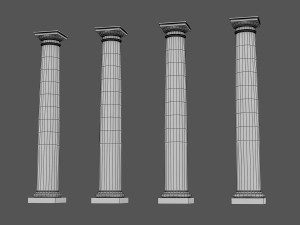 corinthian column 08 3D मॉडल