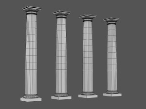 corinthian column 08 3D मॉडल