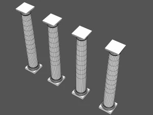colonna corinzia 08 Modello 3D
