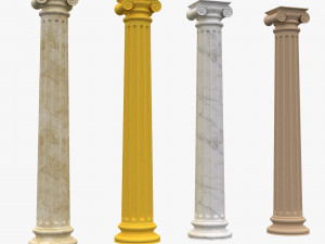 corinthian column 09 3D मॉडल