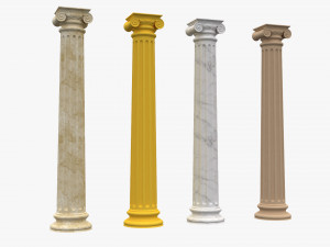 corinthian column 09 3D Model