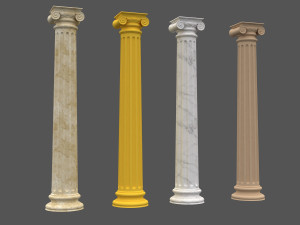 corinthian column 09 3D Model
