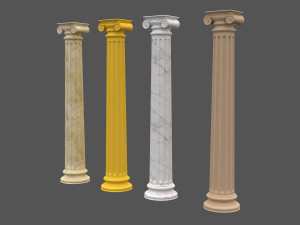 corinthian column 09 3D Model