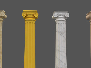 corinthian column 09 3D Model