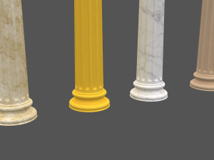 corinthian column 09 3D Model