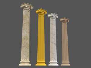 corinthian column 09 3D Model