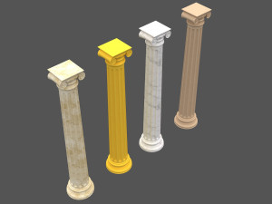 corinthian column 09 3D Model