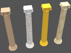 corinthian column 09 3D Model