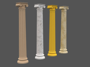 corinthian column 09 3D Model