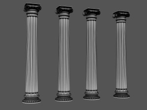 corinthian column 09 3D Model
