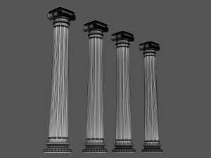 corinthian column 09 3D Model
