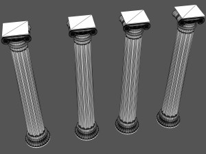 corinthian column 09 3D Model