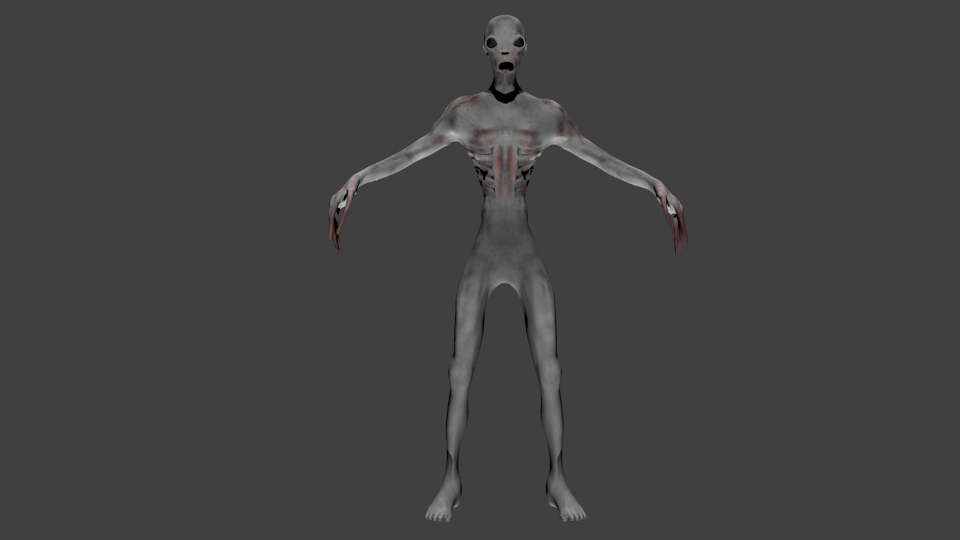The Rake - creepypasta creature - Download Free 3D model by