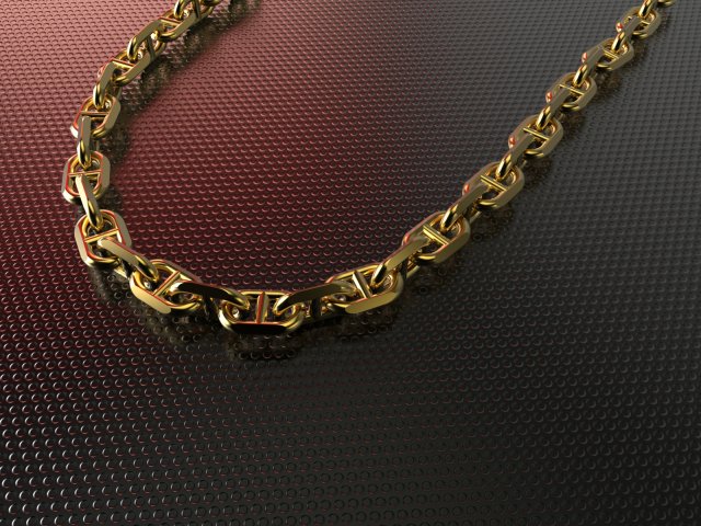 anchor chain 3D Model .c4d .max .obj .3ds .fbx .stl .blend 