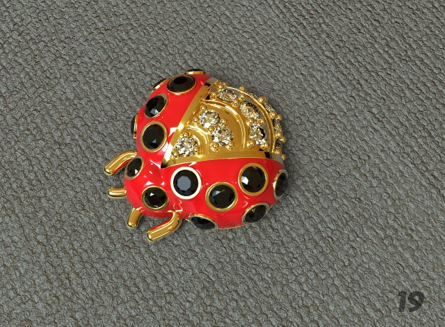 ladybug 3D प्रिंट मॉडल .c4d .max .obj .3ds .fbx .stl .blend 