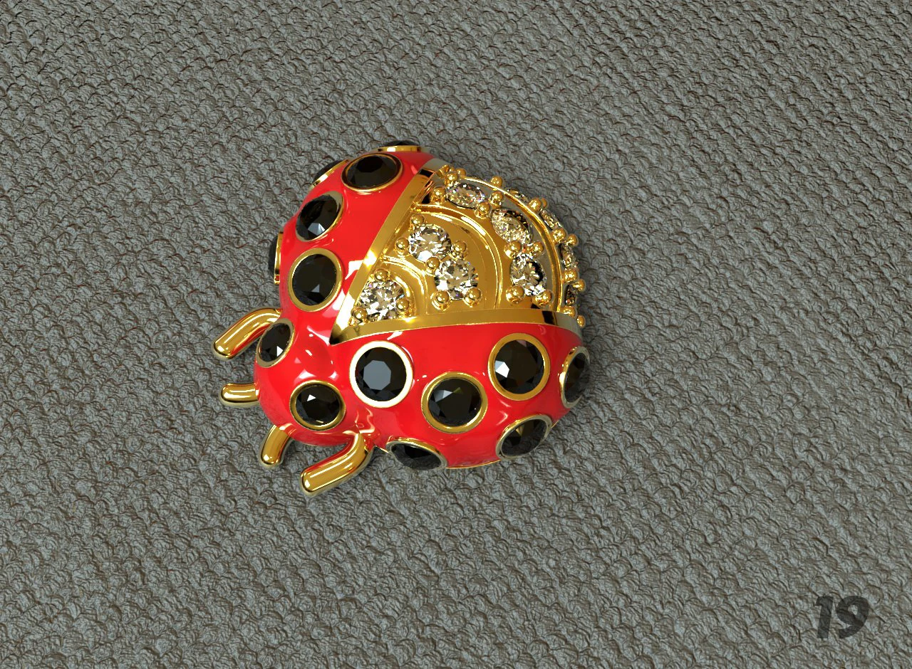 ladybug 3D Print Model .c4d .max .obj .3ds .fbx .stl .blend