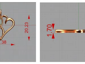 pendant for valentines day 3D Print Model