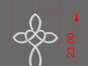 cross heart 3D Model