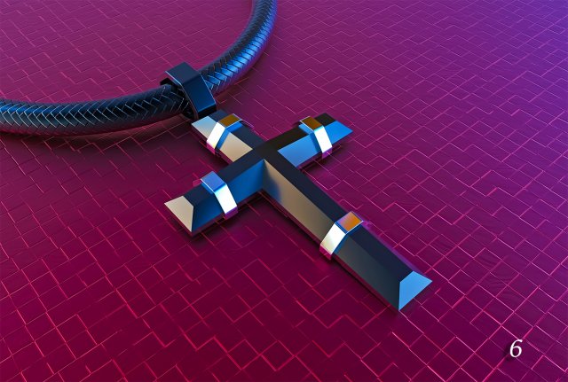 cross 3Dプリントモデル .c4d .max .obj .3ds .fbx .stl .blend 