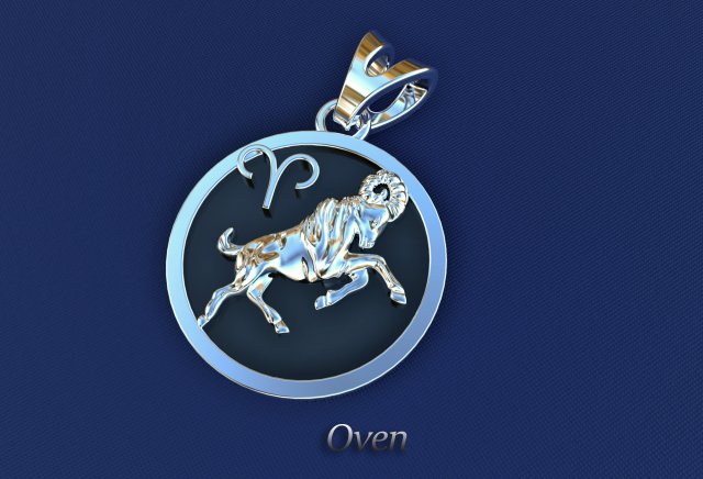 pendant aries 3D प्रिंट मॉडल .c4d .max .obj .3ds .fbx .stl .blend 