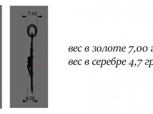 cross with enamel Model do druku 3D