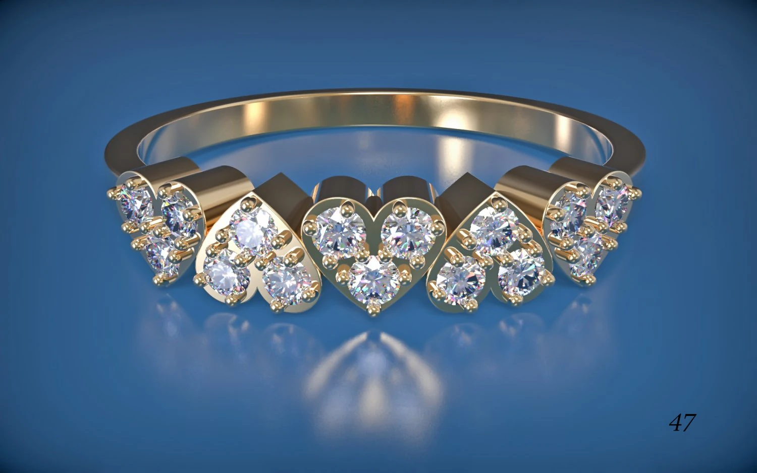 ring heart 3D Model .c4d .max .obj .3ds .fbx .stl .blend 