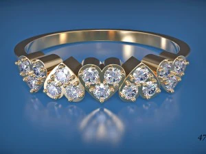 cuore dell'anello Modello 3D
