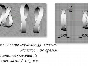 wedding rings 3D Print Model